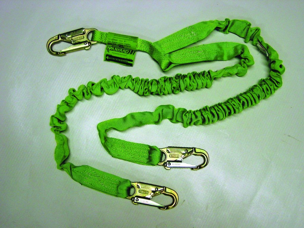 Manyard II Stretchable ShockAbsorbing Lanyards Slatebelt Safety